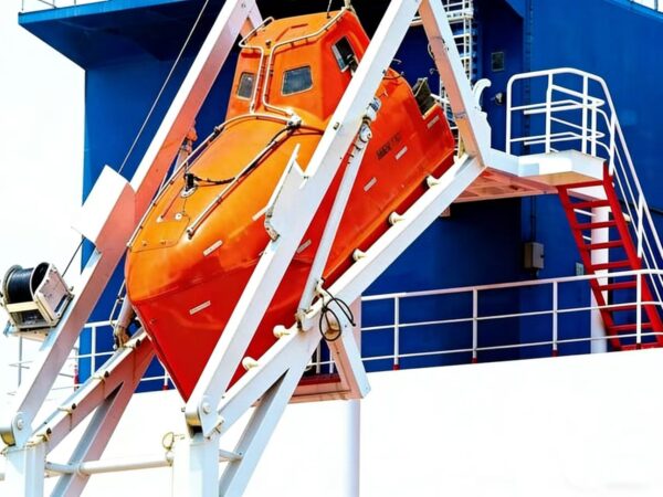 ABS approval 10.9M of 68 persons Tanker Version Freefall Lifeboat With Free Fall Lifeboat Davit
