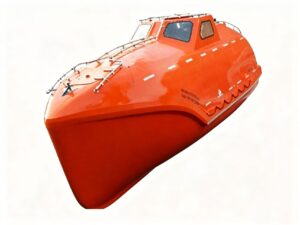 ABS approval 6.0M of 28 persons Tanker Version Freefall Lifeboat With Free Fall Lifeboat Davit