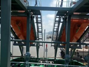 55KN FREE FALL LIFEBOAT LAUNCHING APPLIANCE FOR TRAINNING