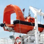 30KN Fast Rescue Boat Davit With MED Approval