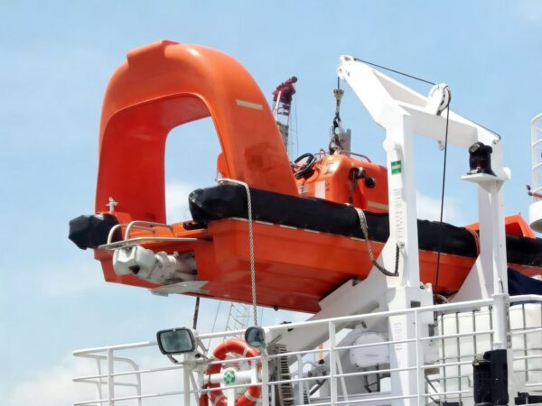 30KN Fast Rescue Boat Davit With MED Approval