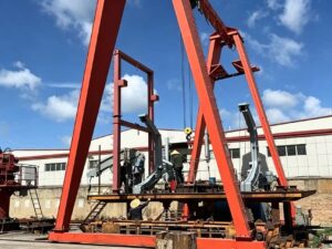 70KN Gravity Luffing Arm Type Davit