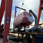 40KN Gravity Luffing Arm Type Davit
