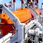 50KN Gravity Luffing Arm Type Davit
