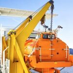 220KN Hydraulic Luffing Arm Type davit