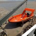 23KN FRP RESCUE BOAT DAVIT FOR TRAINNING