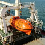 ABS And EC Approval A Frame Hydraulic Fast Rescue Boat Davit