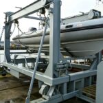 ABS And EC Approval A Frame Hydraulic Fast Rescue Boat Davit