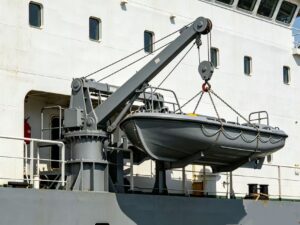 ABS And EC Approval A Frame Hydraulic Fast Rescue Boat Davit