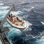 ABS And EC Approval A Frame Hydraulic Fast Rescue Boat Davit