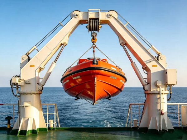 ABS And EC Approval A Frame Hydraulic Fast Rescue Boat Davit