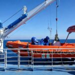 ABS And EC Approval A Frame Hydraulic Fast Rescue Boat Davit