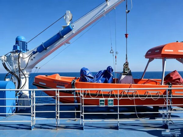 ABS And EC Approval A Frame Hydraulic Fast Rescue Boat Davit